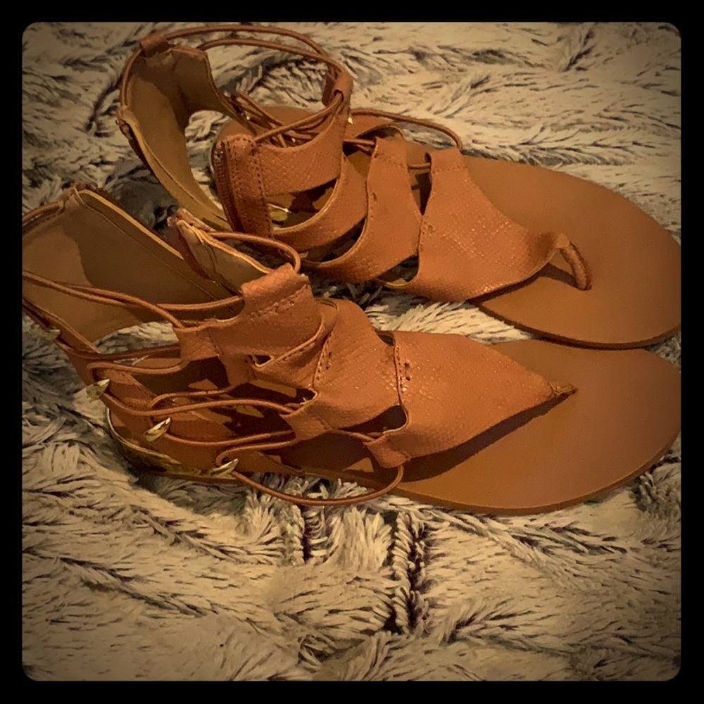 Tan aldo sandals